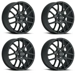 Set 14" Vision 426 Cross Matte Black 14X5.5 Wheels 5X100 38MM Rims. Fixed Price $437.00.