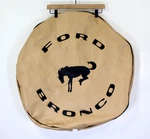 Vintage Ford Bronco Spare Tire Cover Tan Vinyl Black Bucking Horse Rare. Fixed Price $349.99.