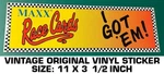 Maxx Race Cards Got Em - Vintage Original Vinyl Decal Sticker Racing Scca. Fixed Price $8.69.
