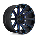 20X9 Fuel D644 Contra Gloss Black Blue Tinted Wheel 5X4.5/5X5 (1MM). Fixed Price $369.75.