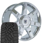 5309 Chrome 22X9 Oe Wheels Llc Rims & 285/45R22 Rt Tires Set 6X139.7 31ET. Fixed Price $2272.00.