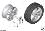 Genuine Mini Cooper One R55 R56 R57 R58 R59 Hub Cap Silver 17" 36136862439. Fixed Price $28.80.