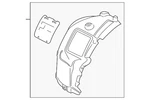 Genuine Bmw Ft Fender Liner 51-71-7-312-837. Fixed Price $443.00.