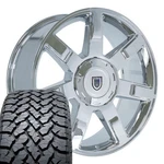 5309 Chrome 22X9 Oe Wheels Llc Rims & 285/45R22 At Tires Set 6X139.7 31ET. Fixed Price $2344.00.