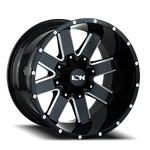 Ion Wheels Rim 141 18X9 8X180 ET0 124.1CB Gloss Black W/ Milled Spokes. Fixed Price $258.71.
