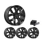 Set Of 18" Gloss Black Alloy Wheel Rims 5X114.3 Fits Nissan Qashqai, RTX7I 5LU. Fixed Price $1055.12.