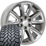 22X9 Hyper 5696 Oe Wheels & 285/45R22 A/t Tires Set 6X139.7. Fixed Price $2040.00.
