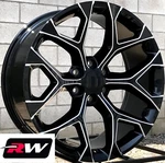 20 X9" Inch Rw 5668 Wheels For Chevy Silverado 1500 Black Milled Rims Set. Fixed Price $1269.00.