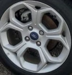 2021 Ecosport Oe Wheel 17X7 5 Spoke Silver Ford. Fixed Price $365.70.