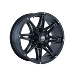 (1) Mayhem Rampage 20X10 8-165.1 130.8 Hub -25 Offset Black Wheel Rim. Fixed Price $334.99.
