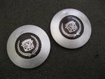 89-93 Cadillac Deville Fleetwood Oem Wheel Center Caps Set Of 2 (silver/maroon). Fixed Price $80.00.