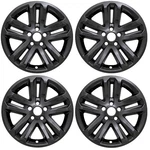 18" Gloss Black Set Of 4 Wheel Skins Hubcaps Covers 2011-2017 Ford Explorer. Fixed Price $94.00.