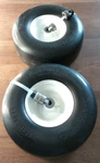 13X6.5 Tire Rim Wheel Flat Free Smooth Solid Set Of 2 Maxauto. Fixed Price $100.00.