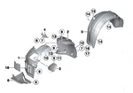 Bmw Series F06 Lci 12-16 Oem Fender Liner Splash Guard 51717276183 Rear. Fixed Price $154.99.