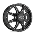 20X8.25 Moto Metal MO995 Satin Black Milled - Front Wheel 8X6.5 (127MM). Fixed Price $127.80.