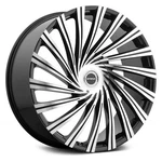 Strada Tornado Wheel 22X9.5 (15, 5X114.3, 74.1) Black Single Rim. Fixed Price $365.00.