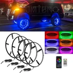 4PCS For Cadillac Escalade 15.5" Rgb Led Chaser Wheel Ring Rim Lights App. Fixed Price $109.65.