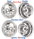 16" Ford E350 E450 8 Lug Hole Wheel Simulators + Rear Air Valve Extension Kit. Fixed Price $301.75.