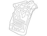 Genuine Audi Rear Fender Liner 4M8-821-192-D. Fixed Price $176.40.