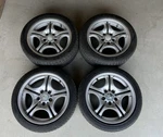 Used 1999-2006 Bmw E46 325I Sport Style 68 Wheel Set 17X7.5J ET41 17X8.5J ET50. Fixed Price $399.99.