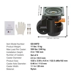 Succebuy 4PCS Leveling Casters Heavy Duty Swivel Wheels With Handle Desig. Fixed Price $96.48.