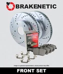 Front Brakenetic Sport Drill Slot Rotors + Ceramic Pads 35.61143.11. Fixed Price $325.00.